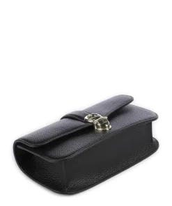 Elsa XS Umhängetasche genarbtes Rindsleder schwarz