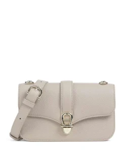 Elsa XS Umhängetasche genarbtes Rindsleder beige