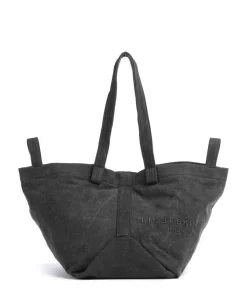 Elvira Denim M Shopper Canvas schwarz