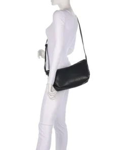 Elvira Sheep Natural M Umhängetasche Schafsleder schwarz