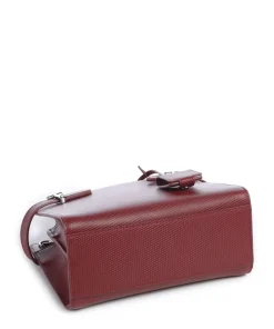 Emilie Handtasche geprägtes Rindsleder dunkelrot