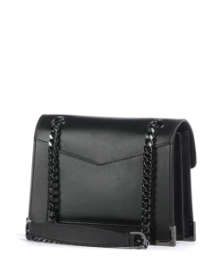 Emily Schultertasche fein genarbtes Rindsleder schwarz