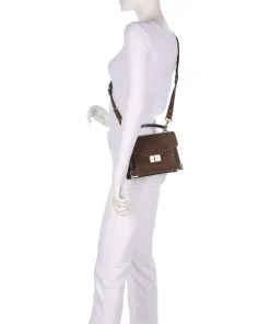 Emily Small Handtasche aufgerautes Rindsleder braun