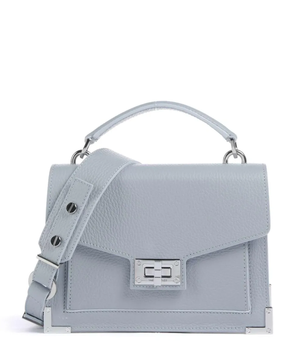 Emily Umhängetasche genarbtes Rindsleder hellblau