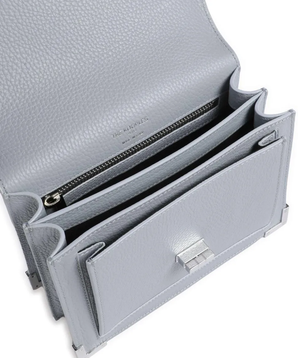 Emily Umhängetasche genarbtes Rindsleder hellblau