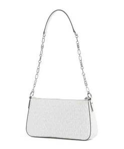 Empire Medium Schultertasche Lederimitat weiß