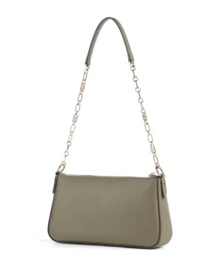 Empire Medium Schultertasche fein genarbtes Leder olivgrün