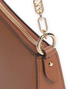 Empire Medium Schultertasche fein genarbtes Leder braun