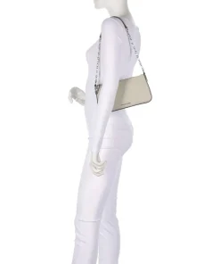 Empire Schultertasche fein genarbtes Leder sand