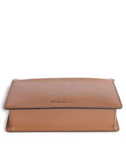 Empire Schultertasche genarbtes Leder braun