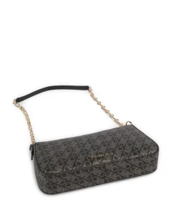 Empire Schultertasche Lederimitat schwarz/gold