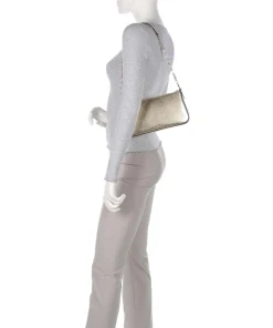 Empire Schultertasche Rindsleder gold