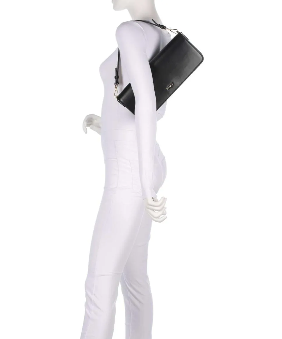 Ennel Schultertasche fein genarbtes Rindsleder schwarz