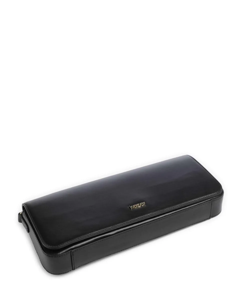 Ennel Schultertasche fein genarbtes Rindsleder schwarz