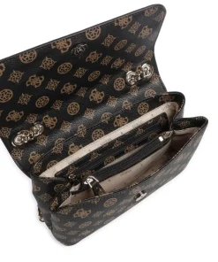 Erica Eco Schultertasche Lederimitat dunkelbraun