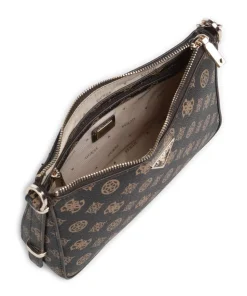 Erica Eco Schultertasche Lederimitat dunkelbraun