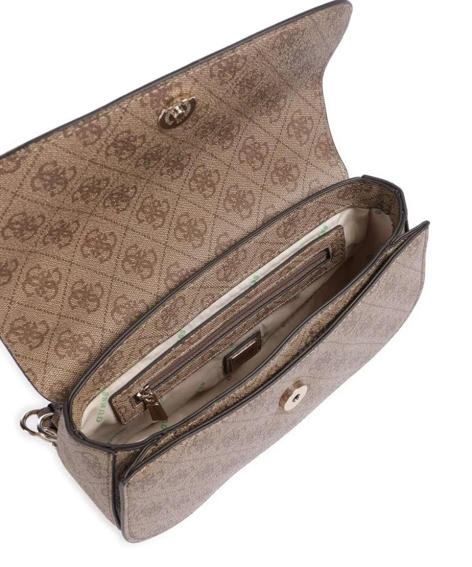 Erica Eco Schultertasche Lederimitat hellbraun