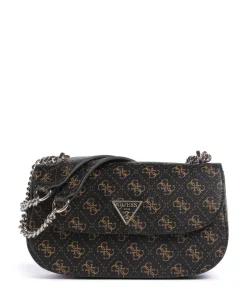 Erica Eco Schultertasche Lederimitat dunkelbraun