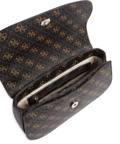 Erica Eco Schultertasche Lederimitat dunkelbraun