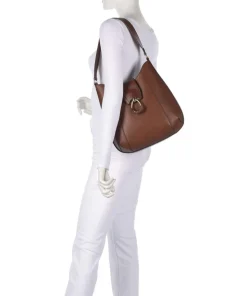 Erica Shopper fein genarbtes Rindsleder braun