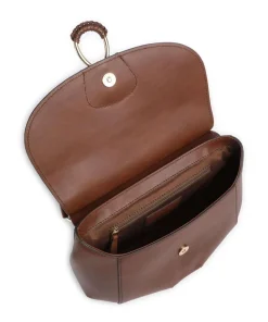 Erica Umhängetasche fein genarbtes Rindsleder dunkelbraun