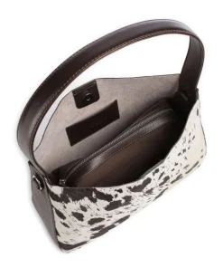 Esa Schultertasche Fell, fein genarbtes Rindsleder mehrfarbig