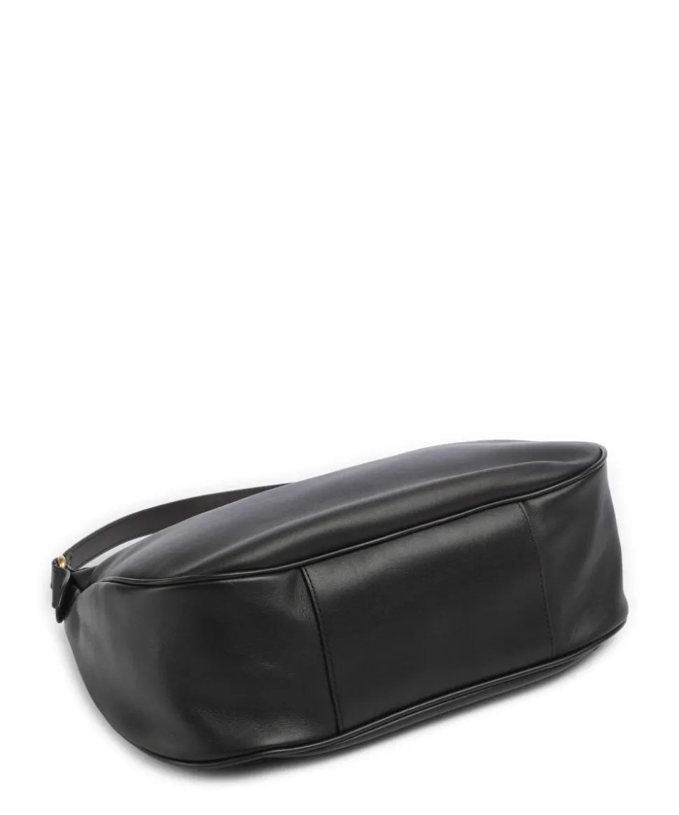 Esiah Beuteltasche fein genarbtes Rindsleder schwarz