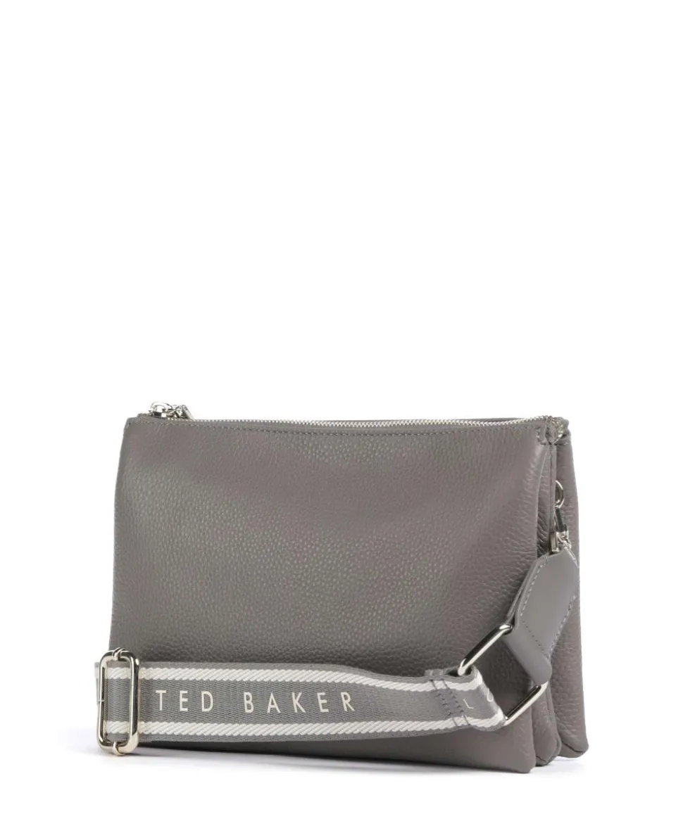 Esille Umhängetasche genarbtes Rindsleder dunkelgrau