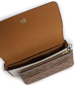 Essential Umhängetasche genarbtes Leder elfenbein