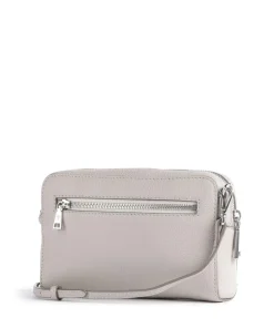 Estate Casta Umhängetasche genarbtes Leder hellgrau