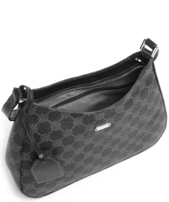 Euphoria Schultertasche Lederimitat schwarz