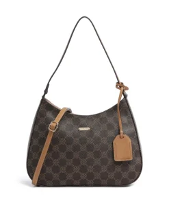 Euphoria Schultertasche Lederimitat dunkelbraun