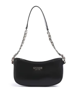 Evelune Schultertasche Lederimitat schwarz