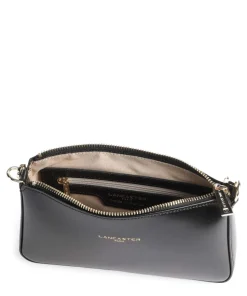 Even Schultertasche glattes Rindsleder schwarz