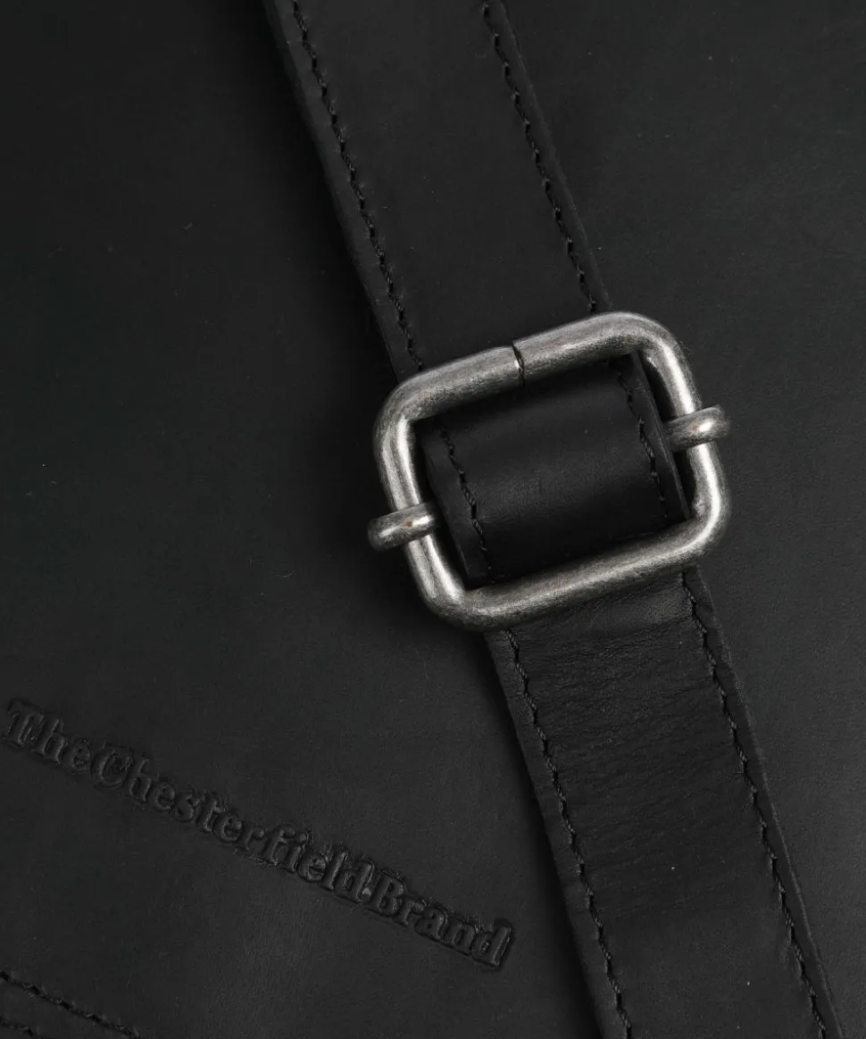 Everglades Umhängetasche Pull-Up Rindsleder schwarz