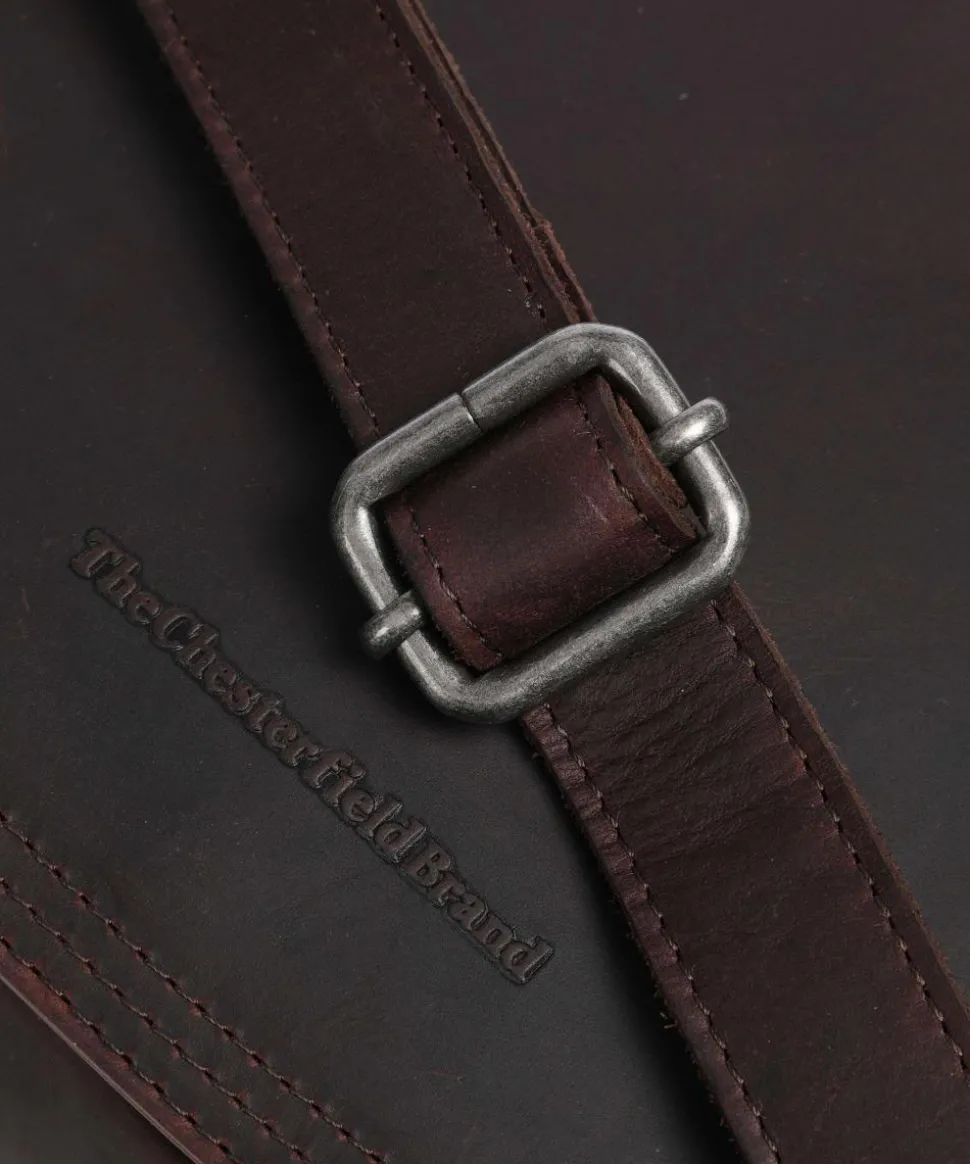 Everglades Umhängetasche Pull-Up Rindsleder dunkelbraun