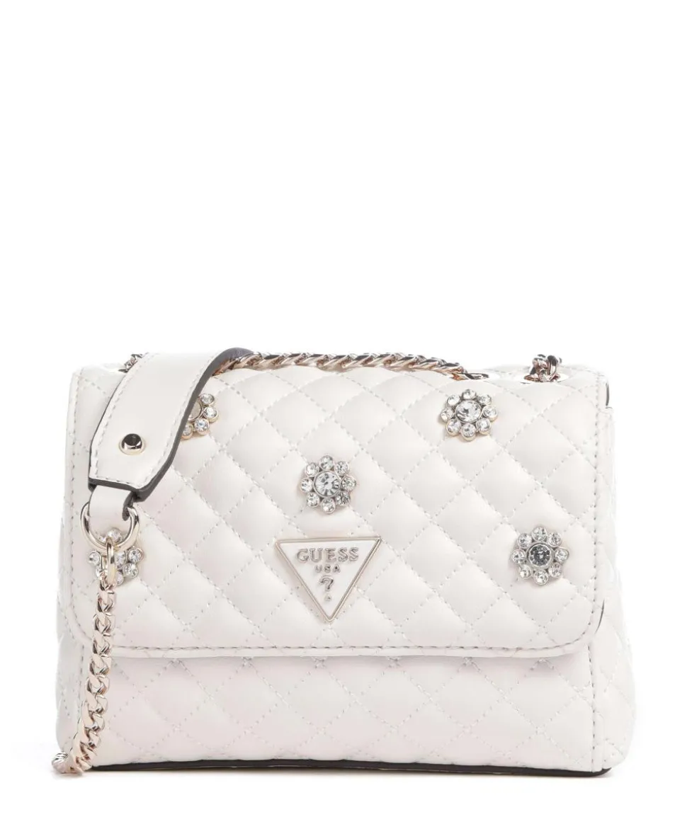 Everlee Schultertasche Lederimitat creme