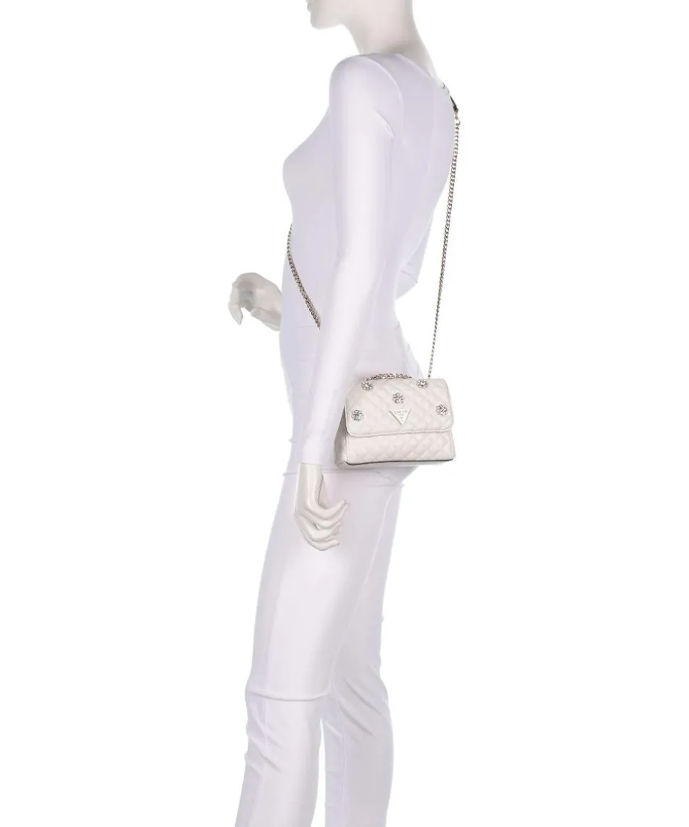 Everlee Schultertasche Lederimitat creme