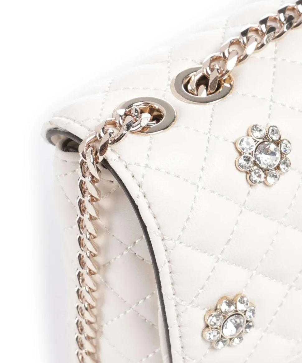 Everlee Schultertasche Lederimitat creme