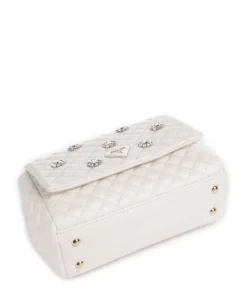 Everlee Schultertasche Lederimitat creme