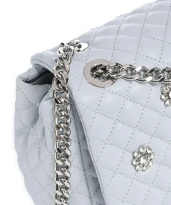 Everlee Schultertasche Lederimitat hellblau