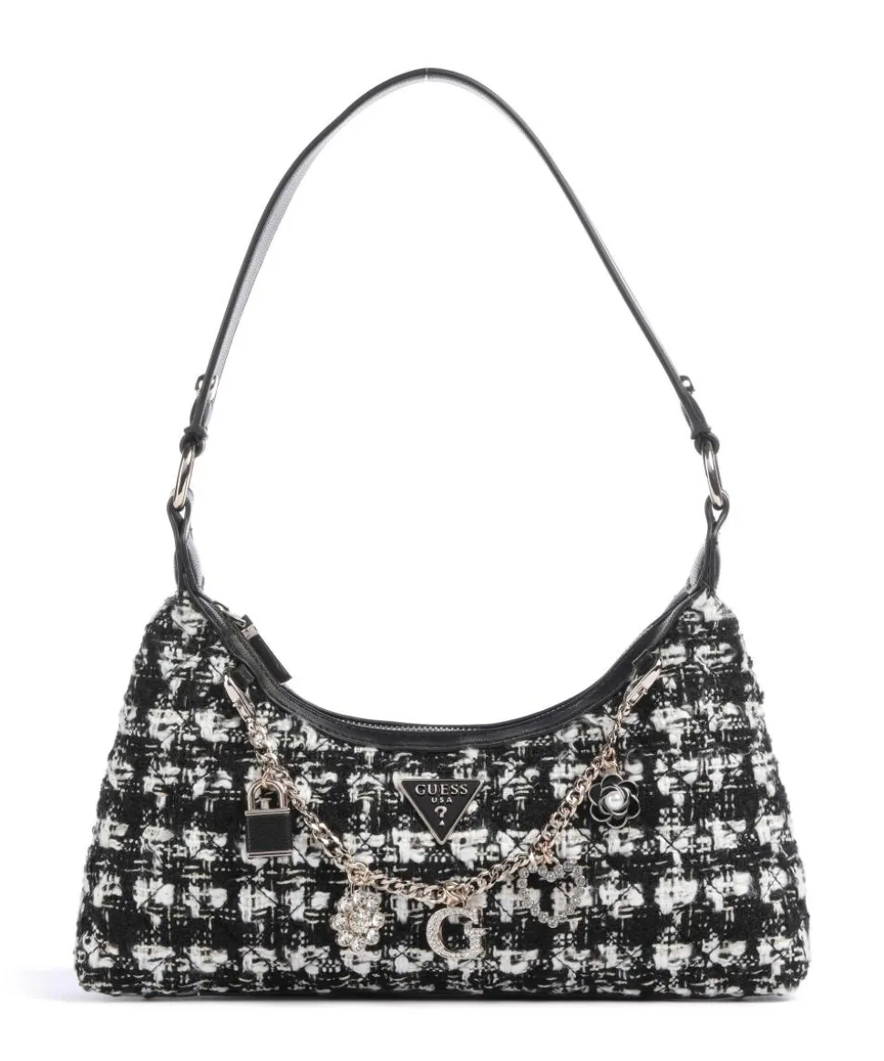 Everlee Schultertasche Polyester schwarz/weiß