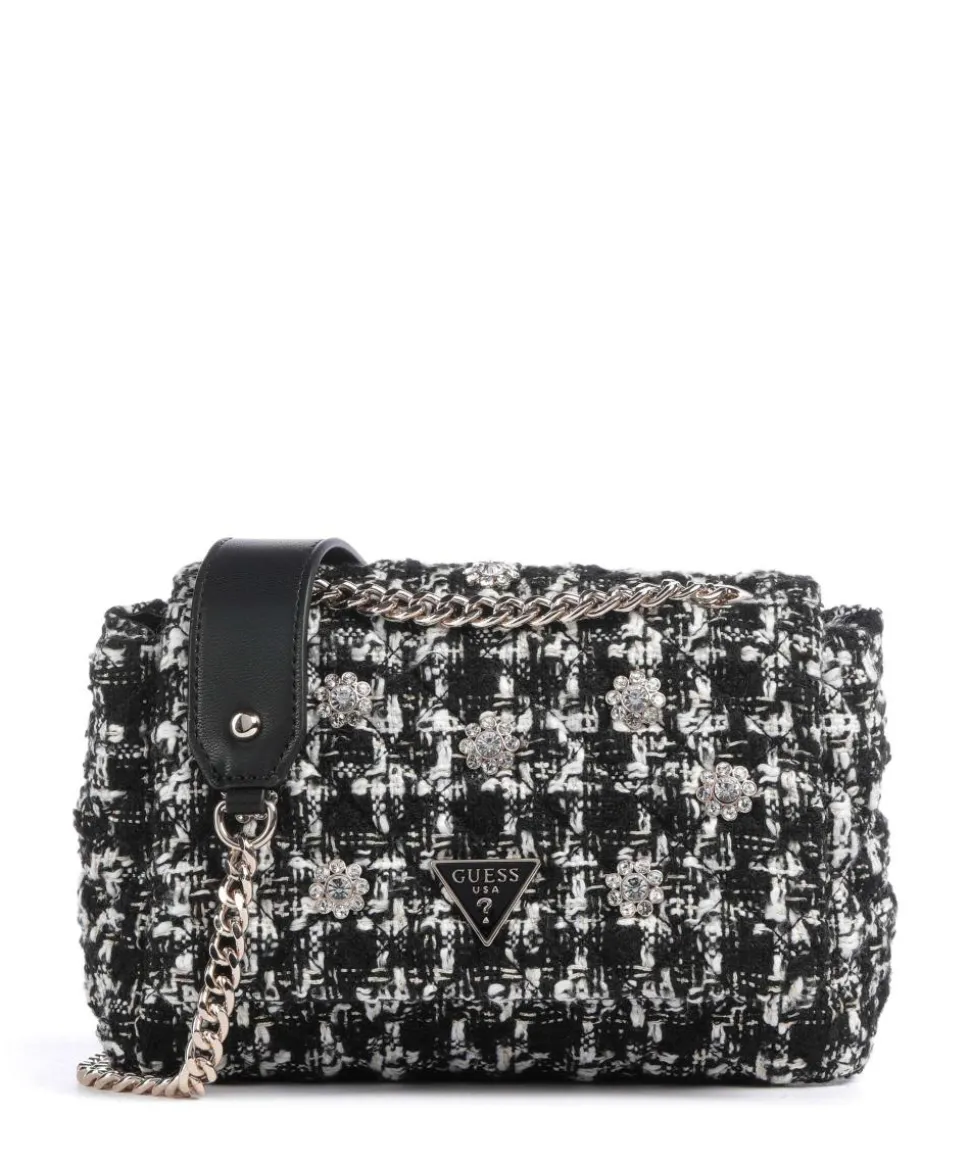 Everlee Schultertasche Textil schwarz/weiß