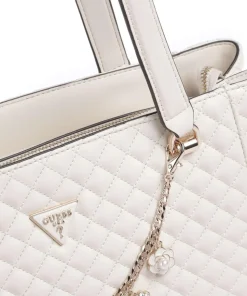Everlee Shopper Lederimitat creme