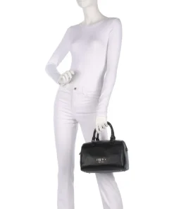 Evrim S Handtasche Lederimitat schwarz