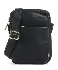 Express Umhängetasche fein genarbtes Kalbsleder schwarz