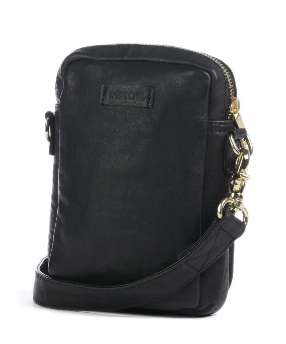 Express Umhängetasche fein genarbtes Kalbsleder schwarz