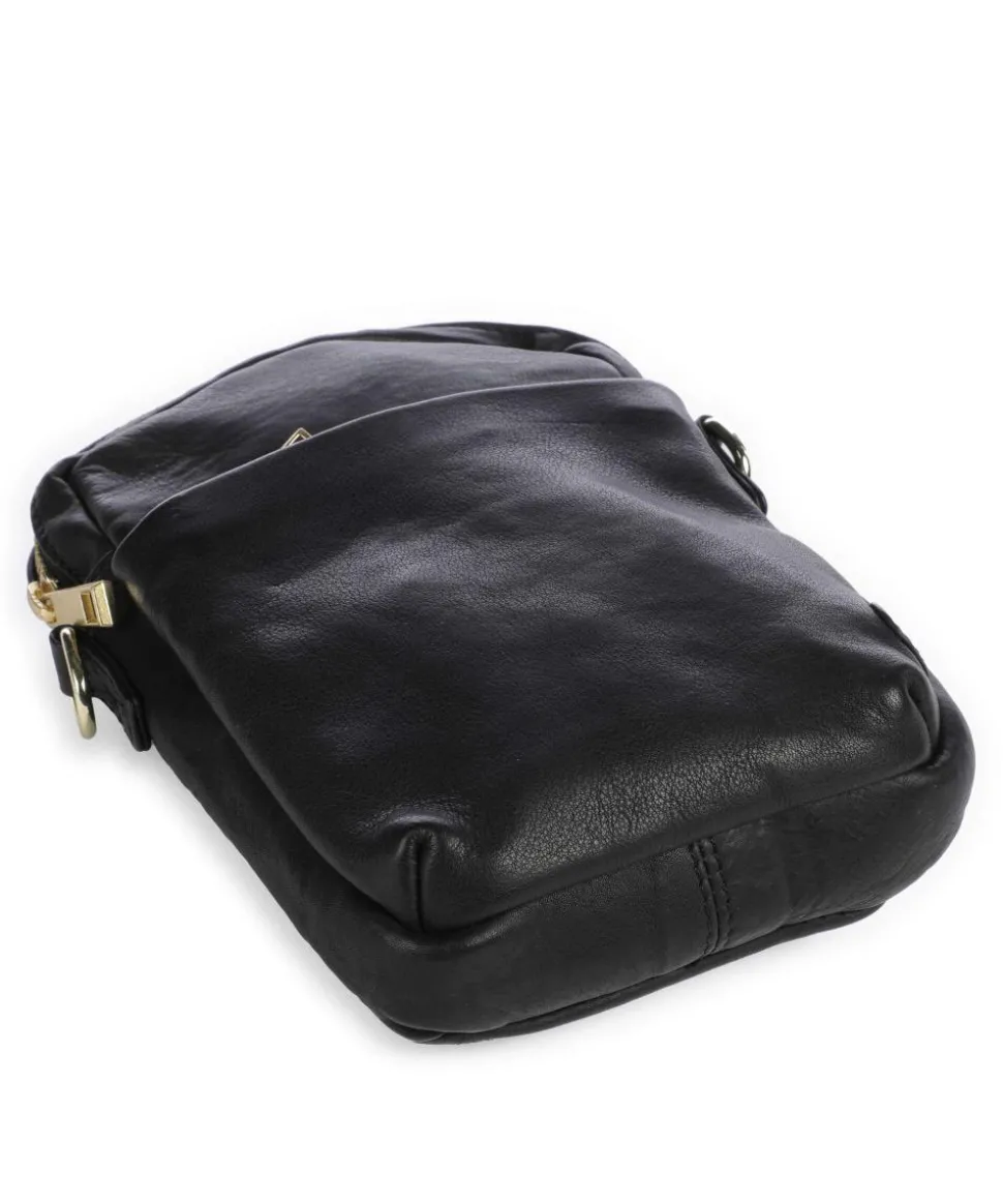 Express Umhängetasche fein genarbtes Kalbsleder schwarz