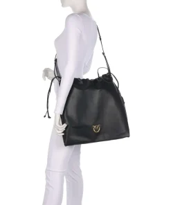 Extra Slouchy Bucket bag fein genarbtes Rindsleder schwarz