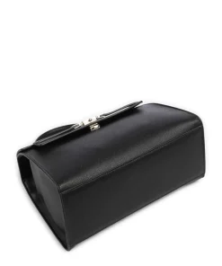 Fae Re Handtasche Lederimitat schwarz